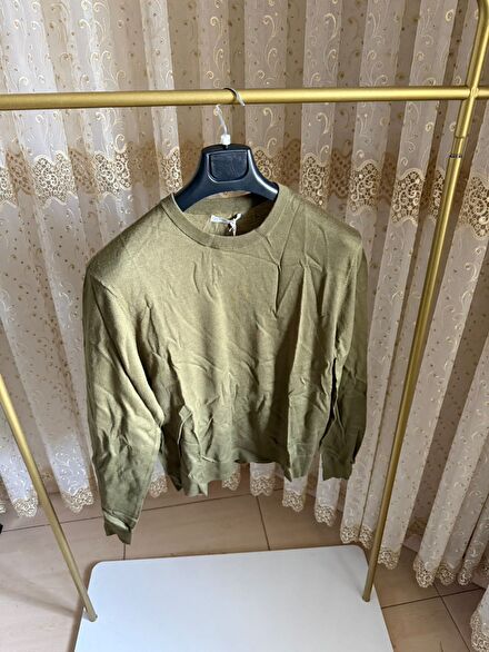 ZARA SAF YÜN HAKİ İNCE TRİKO
