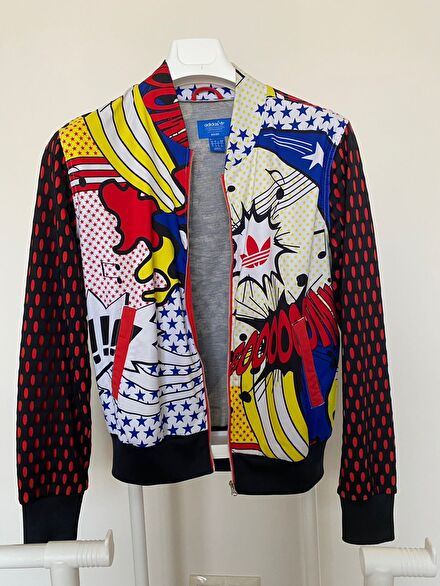 Adidas Pop Art Desenli Ceket