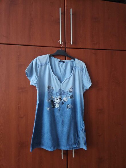 G-star Raw Mavi Desenli Tişört