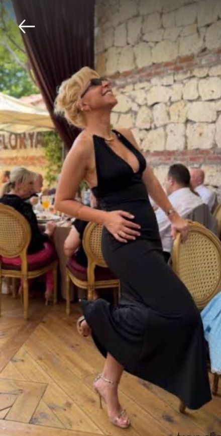 Zara Siyah Uzun Abiye Elbise