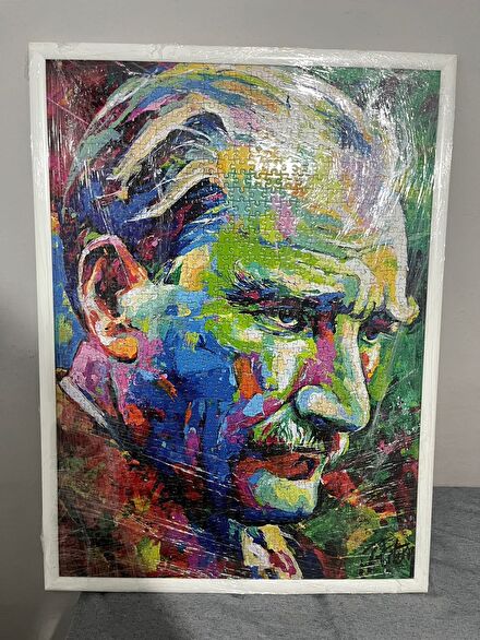 Atatürk Renkli Puzzle Tablosu