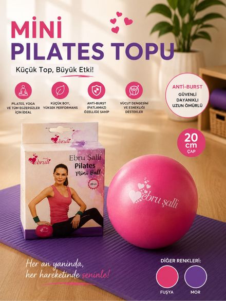 Ebru Şallı Mini Pilates Topu