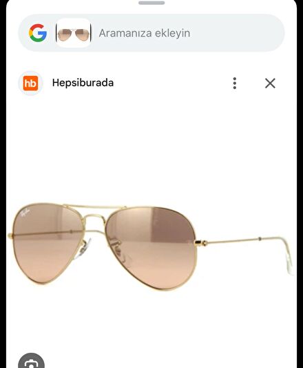 Ray-Ban Aviator Güneş Gözlüğü