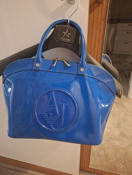 Armani Jeans Mavi Kol Çantası