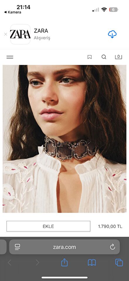Zara Choker Kolye