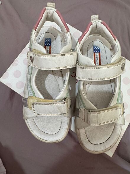 U.S. Polo Assn. Beyaz Sandalet