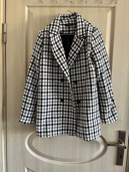 Ekoseli Blazer Ceket