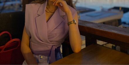 Mor Blazer Yelek