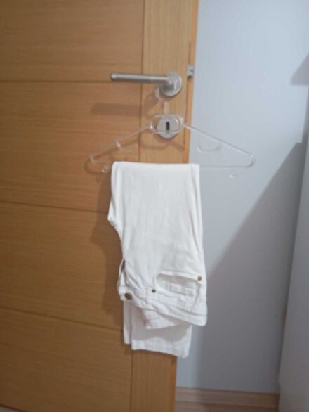 Beyaz Kot Pantolon