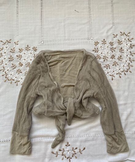 Y2k fairy vintage tül bağlamalı bolero