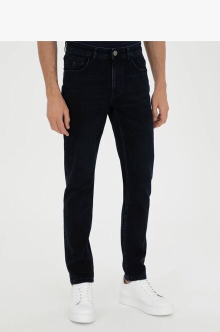 Cacharel Koyu Lacivert Slim Kot Pantolon