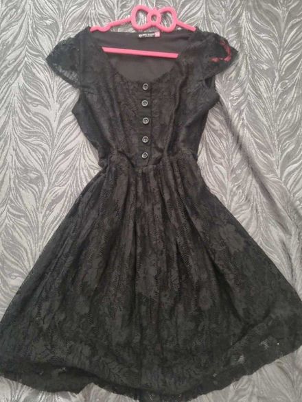 Goth Siyah Elbise