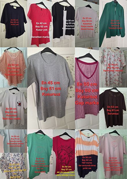 TOPLU TSHIRT ( 3 tanesi 120 tl )