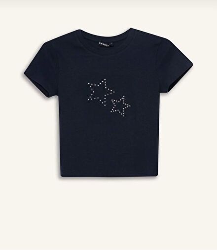 Taşlı yıldızlı tshirt