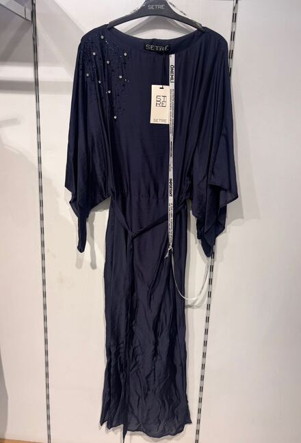 Setre Lacivert Abiye Elbise(H(