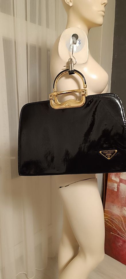 Jimmy Choo Siyah Lak Çanta