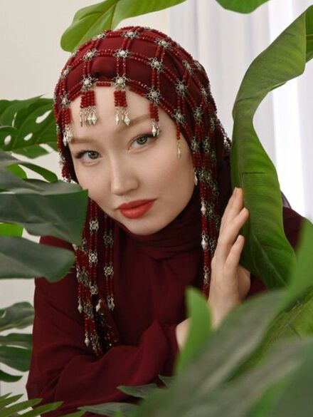 kristal taşlı başlık UMAY 100% el işleme