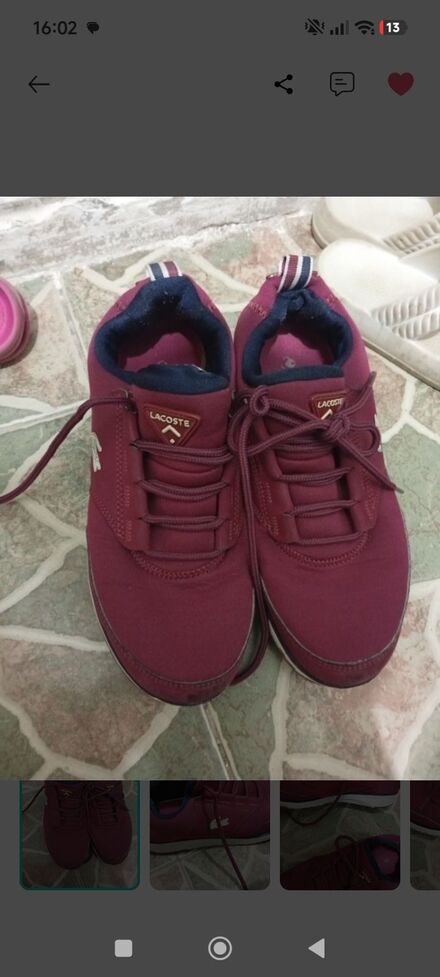Lacoste Bordo Spor Ayakkabı