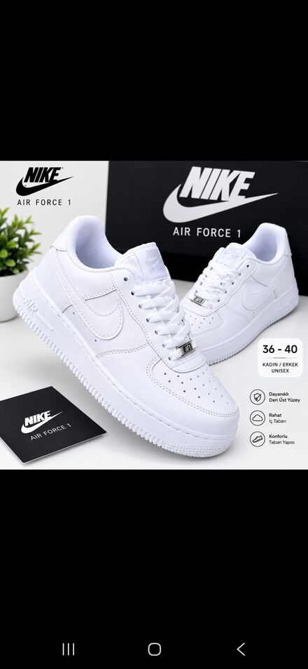 Nike Air Force 1 Beyaz Spor Ayakkabı