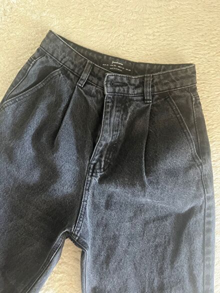 Stradivarius Siyah Jean Pantolon