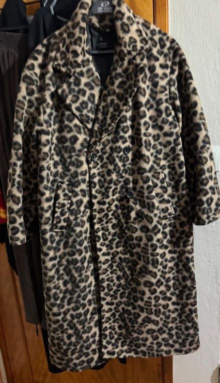 Leopar Desenli Uzun Kaban