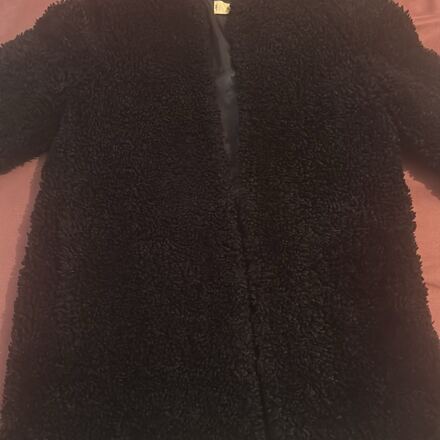 Mango Siyah Peluş Kaban