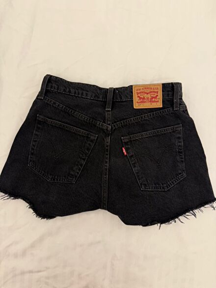 Levi's kot şort siyah
