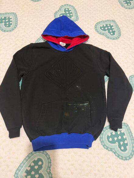 Siyah Kapüşonlu Sweatshirt
