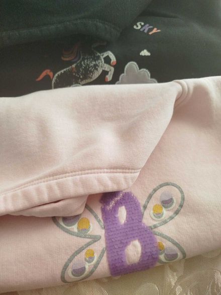 Pembe Kelebek Detaylı Sweatshirt