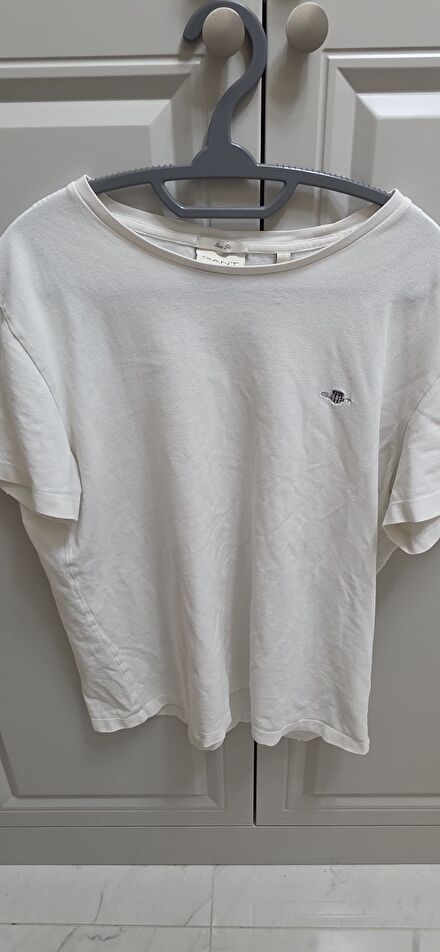 GANT Slim Fit Beyaz Tişört XL