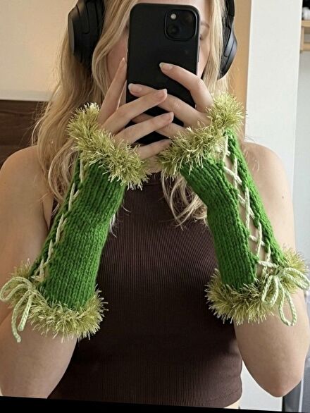 SIFIR AESTHETIC YEŞİL ELDİVEN
