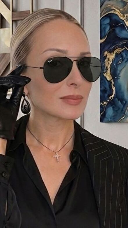 Ray-Ban Siyah Aviator Güneş Gözlüğü