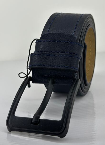 4.5 cm kaliteli lacivert erkek kemeri