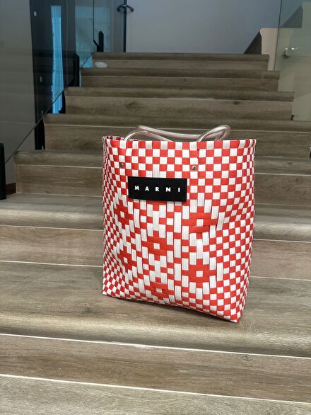 Marni Plastik Örme Çanta