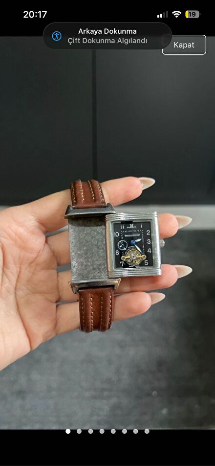 JLC Revers Reverso Deri Kordonlu Saat