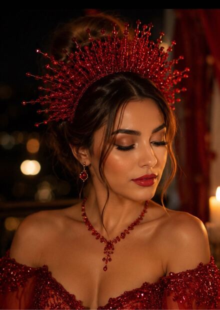Kristal Kına tacı