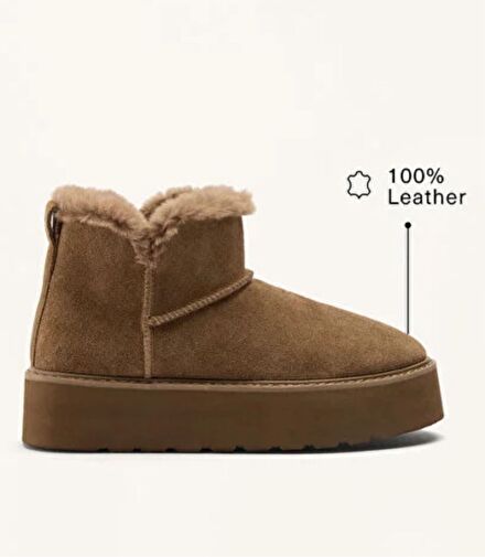 Oysho Kahverengi bot ugg