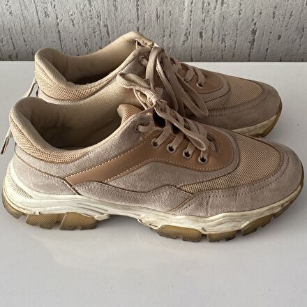 Bej Sneaker Ayakkabı