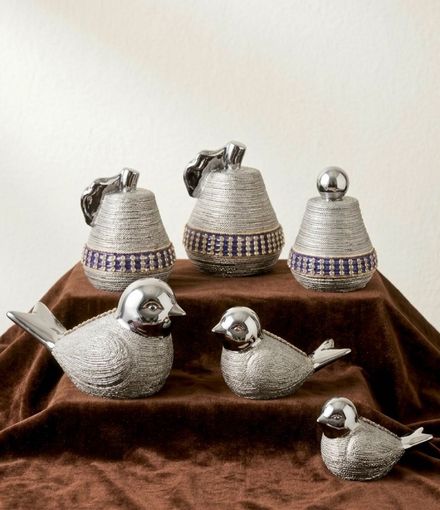 karaca home 6’lı dekoratif biblo seti