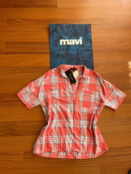 MAVİ JEANS SIFIR ETİKETLİ Ekoseli Gömlek