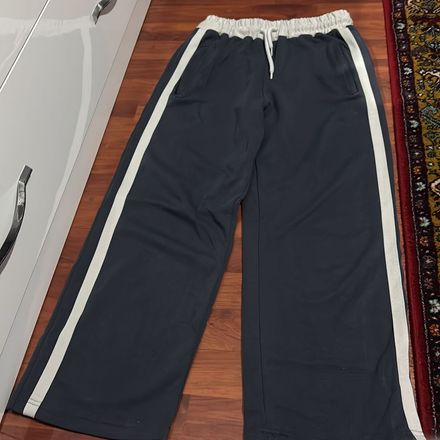 Koyu Gri Yandan Çizgili Eşofman Altı