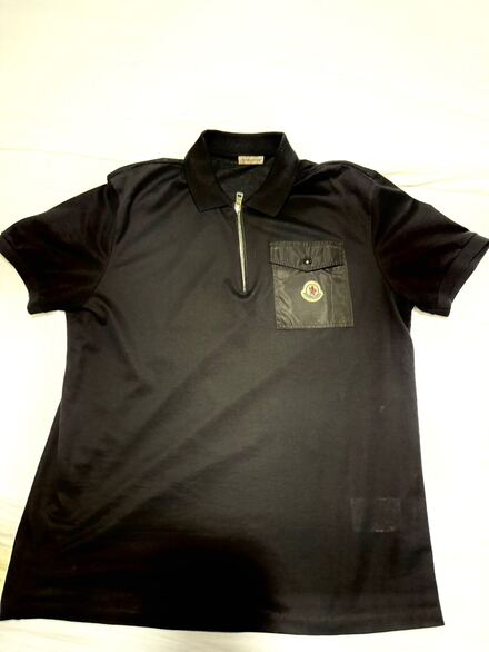 Moncler Siyah Polo Yaka T-Shirt