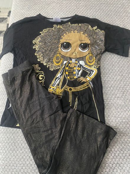 LOL Figürlü Tişört ve Simli Pantolon