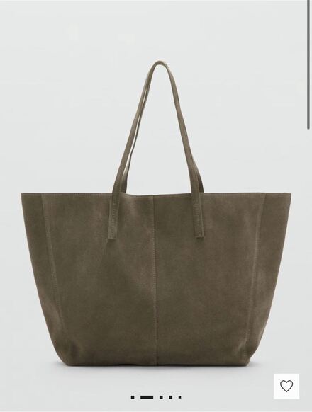 Mango Süet shopper çanta