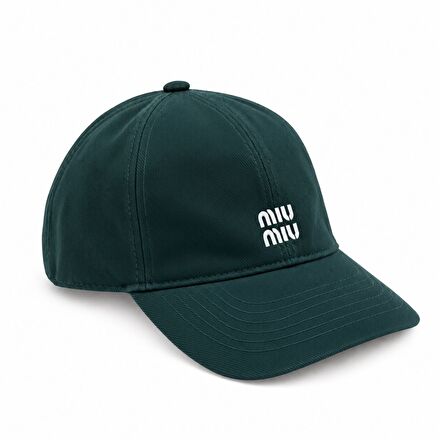 Miu Miu Beyaz Logolu Şapka Unisex