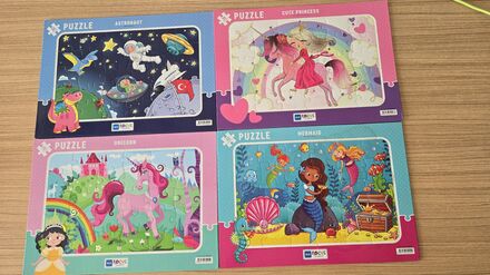 Çok Renkli Puzzle Seti