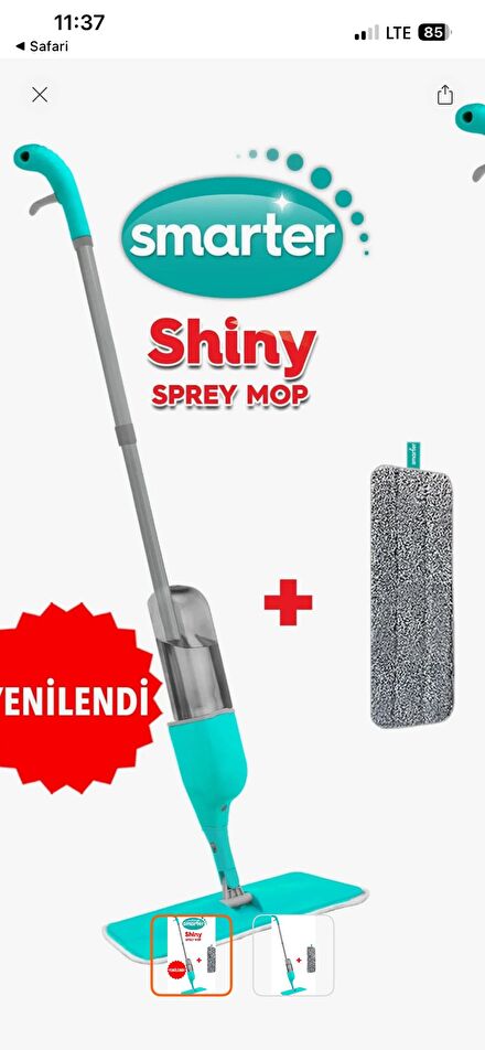 Smarter Shiny Sprey Mop Temizlik Seti
