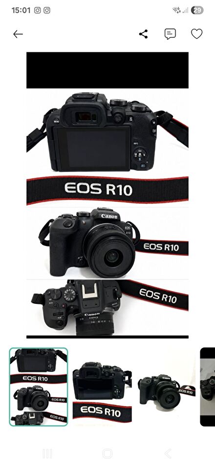 Canon Siyah Dijital Fotoğraf Makinesi