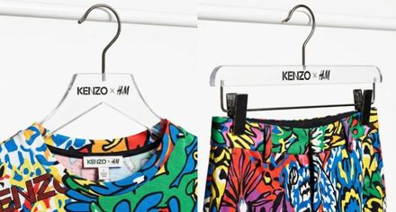 KENZO x H&M Şeffaf ve Düz mandallı askı