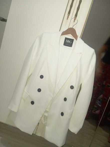 Beyaz Blazer Ceket